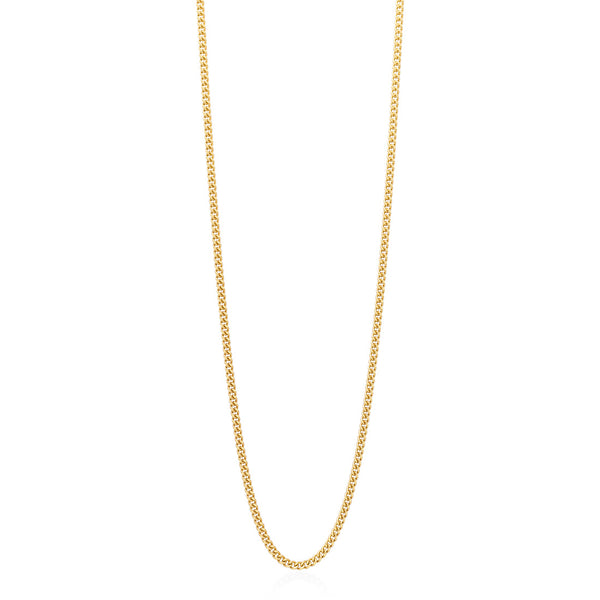 18ct Yellow Gold Filed Curb Link Necklace