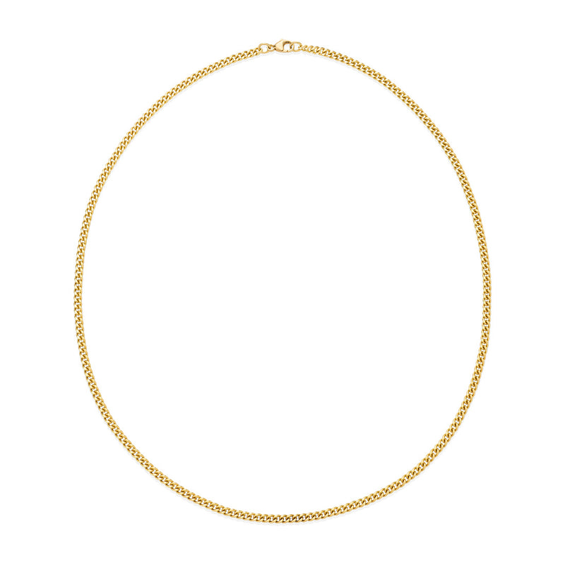 18ct Yellow Gold Filed Curb Link Chain