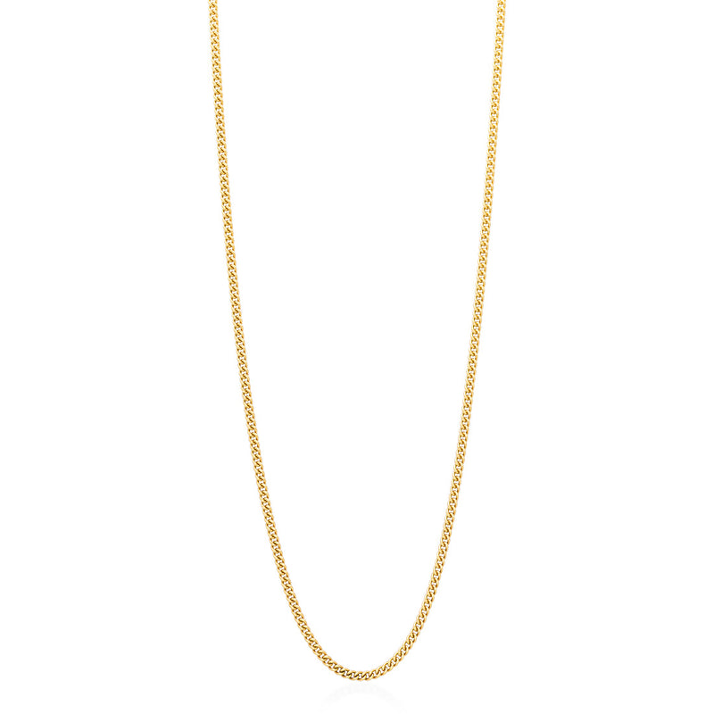 18ct Yellow Gold Filed Curb Link Chain