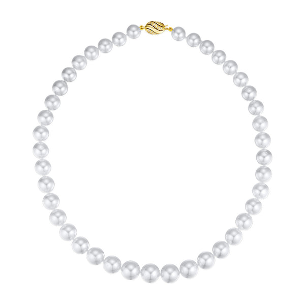 18ct Yellow Gold South Sea Cultured Pearl Single Strand Necklace