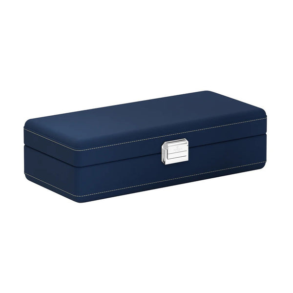 Scatola del Tempo Valigetta Midnight Blue and Cream Watch Box