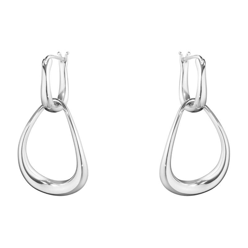 Georg Jensen Offspring Sterling Silver Drop Earrings