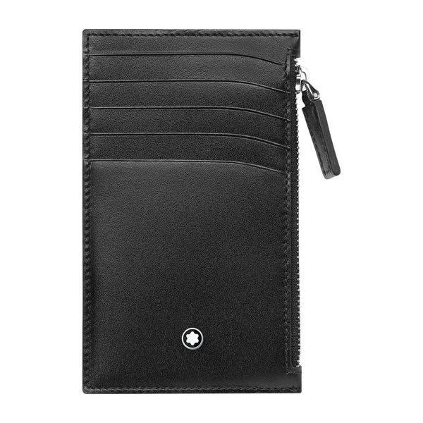 Montblanc Meisterstück Black Leather Five Credit Card Pocket Holder with Zip