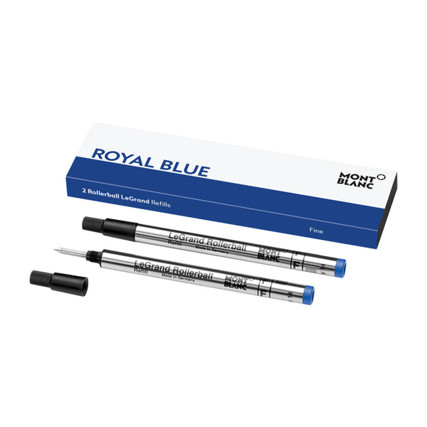 Montblanc Royal Blue Rollerball LeGrand Refills Fine