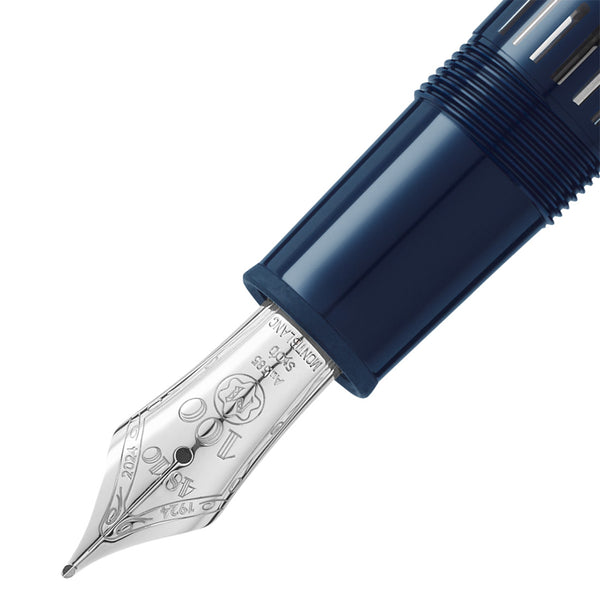 Montblanc Meisterstück The Origin Collection LeGrand Blue Precious Resin Fountain Pen