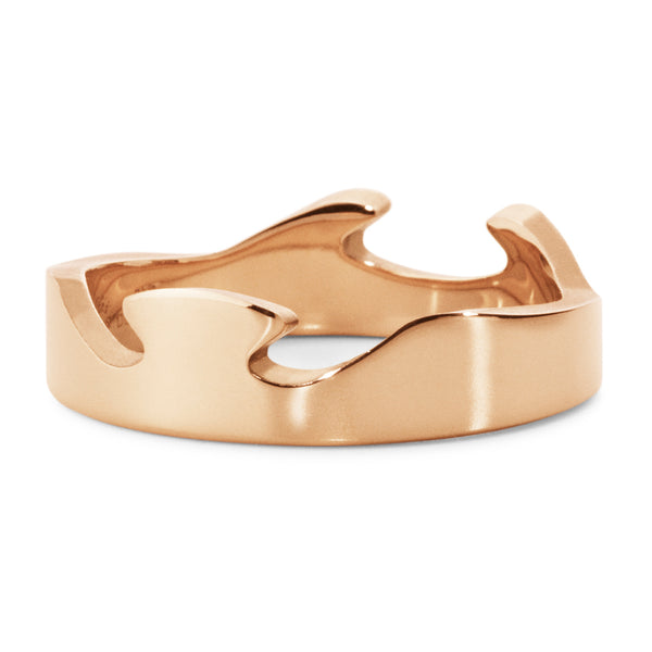 Georg Jensen Fusion 18ct Rose Gold End Ring