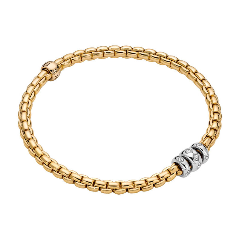 Fope Eka Flex'It 18ct Yellow Gold Bracelet