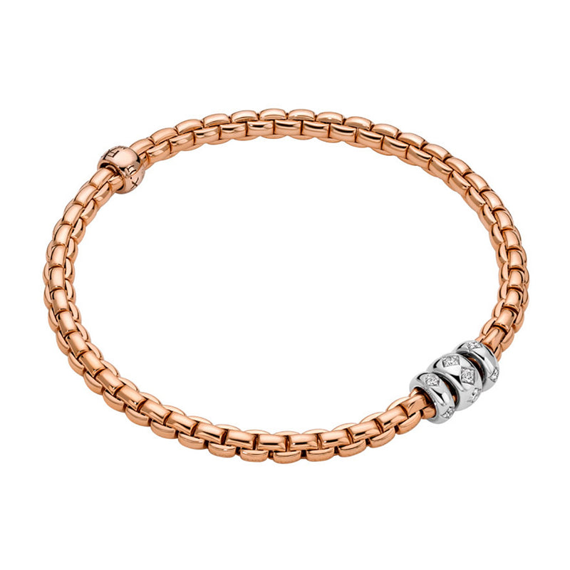 Fope Eka Flex'It 18ct Rose Gold Bracelet