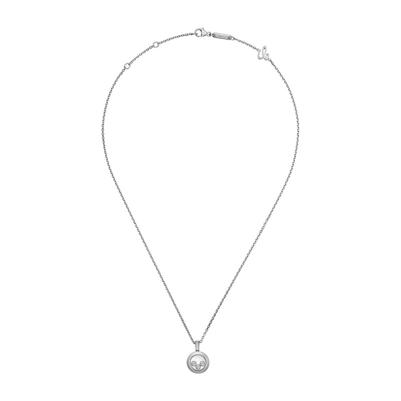 Chopard Happy Diamonds Icons 18ct White Gold Diamond Pendant and Chain