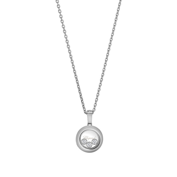 Chopard Happy Diamonds Icons 18ct White Gold Diamond Pendant and Chain