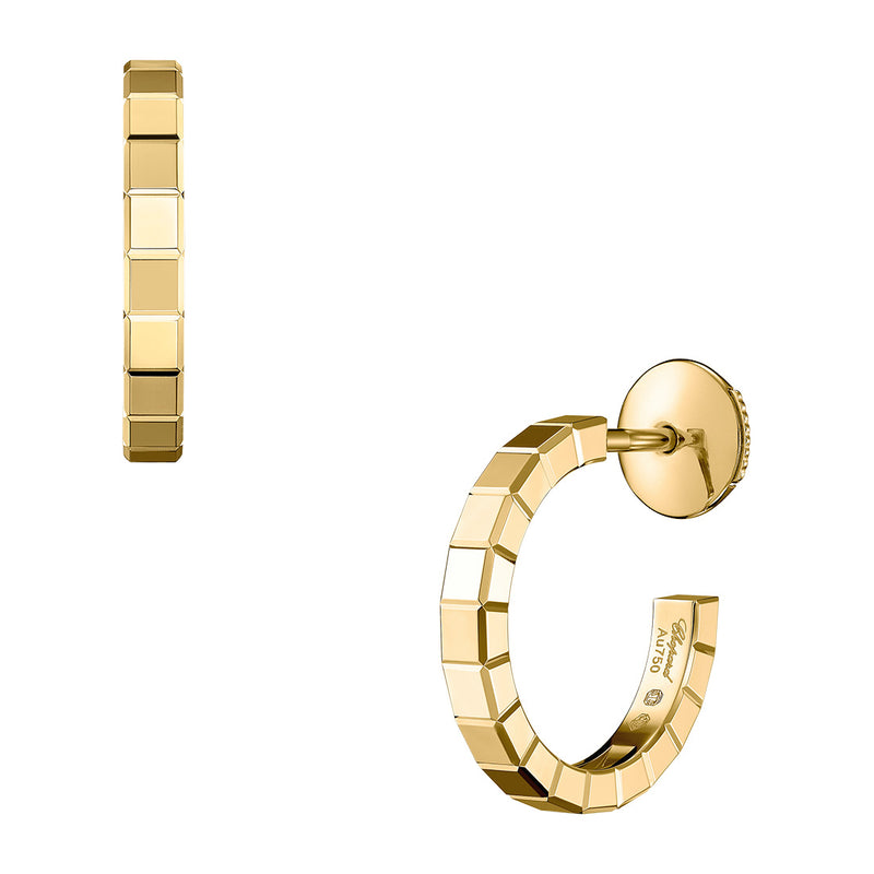 Chopard Ice Cube Mini 18ct Yellow Gold Earrings