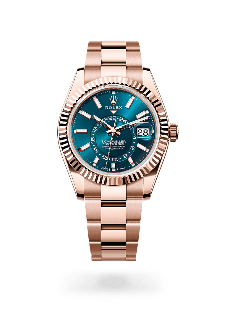 Rolex Sky-Dweller in 18 ct Everose gold, M336935-0001 - Mallory Jewellers