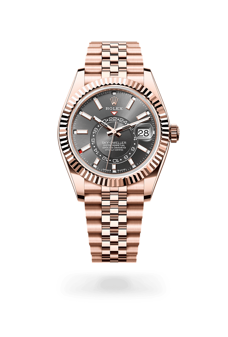 Rolex Sky-Dweller in 18 ct Everose gold, M336935-0008 - Mallory Jewellers