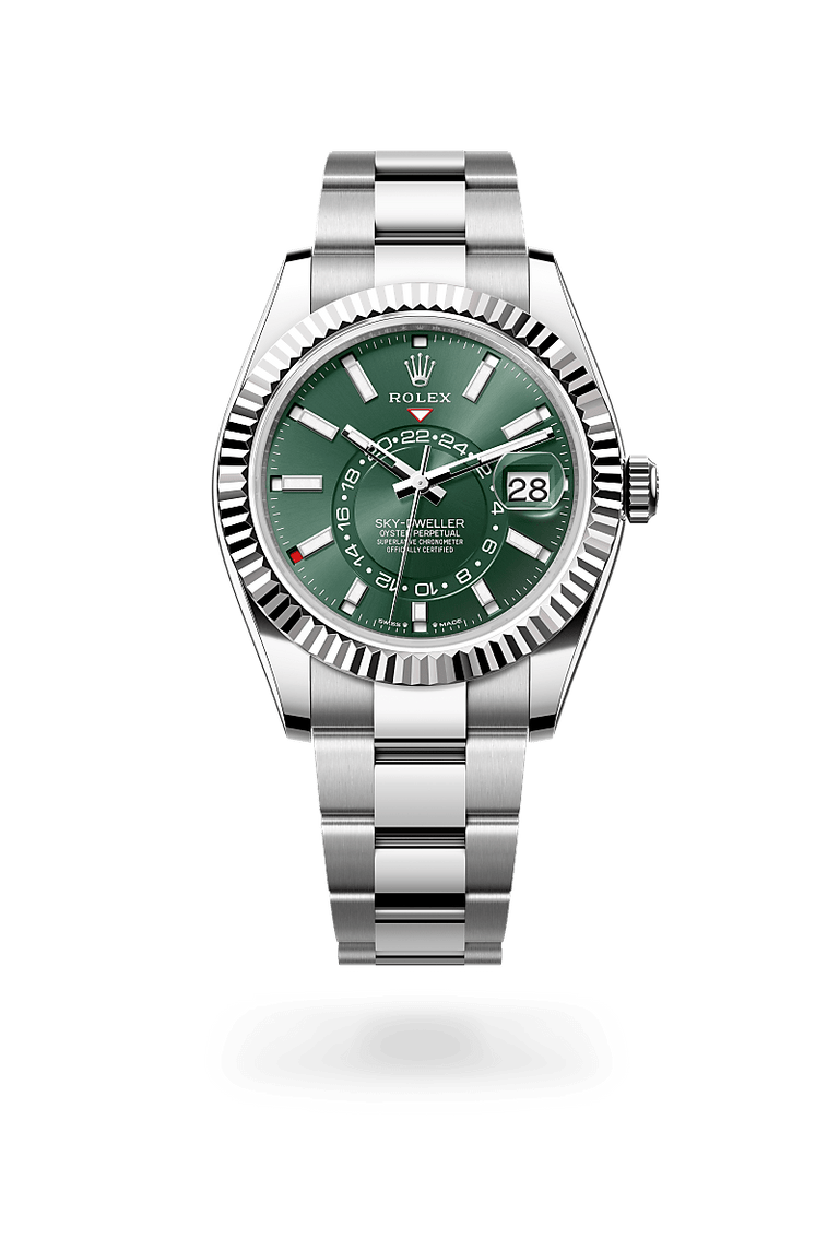 Rolex Sky-Dweller in White Rolesor, M336934-0001 - Mallory Jewellers