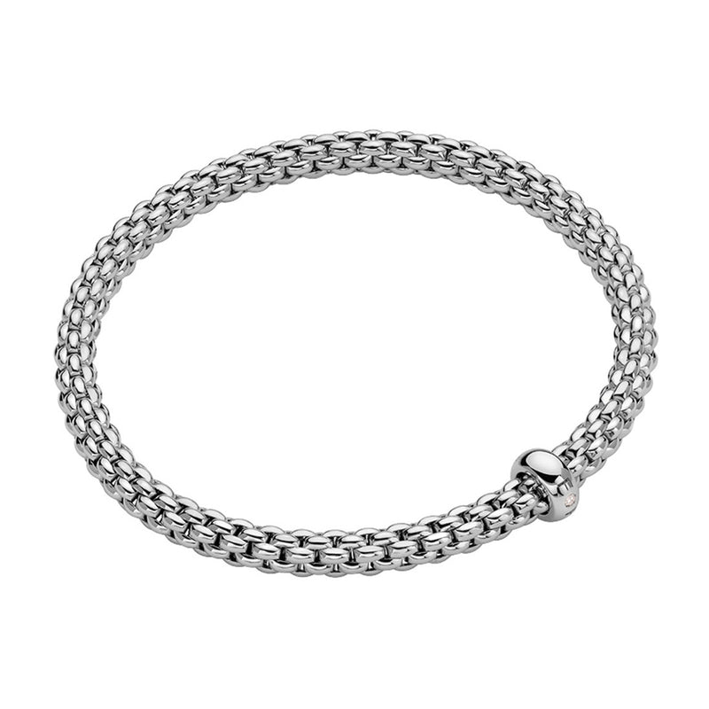 Fope Solo Flex'It 18ct White Gold Bracelet