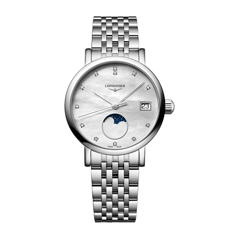 Longines Elegant Moonphase Steel