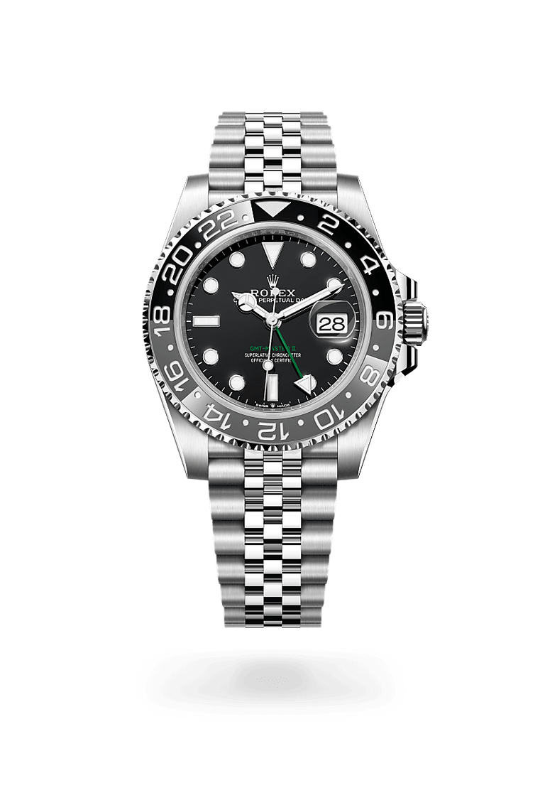 Rolex GMT-Master II in Oystersteel, M126710GRNR-0003 - Mallory Jewellers