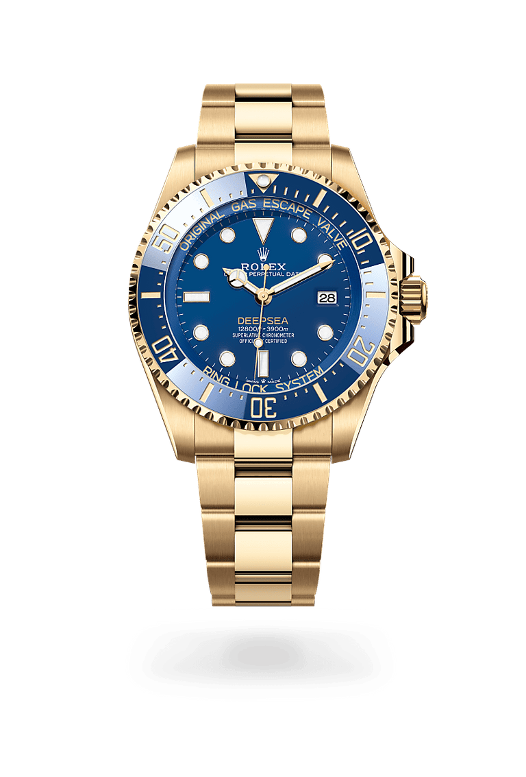 Rolex Deepsea in 18 ct yellow gold, M136668LB-0001 - Mallory Jewellers