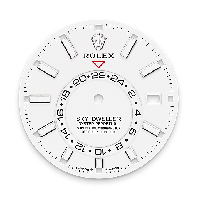 Intense white dial