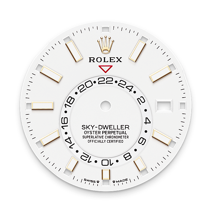 Intense white dial