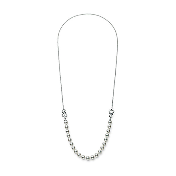 Mikimoto Ruyi 18ct White Gold Akoya Cultured Pearl Necklace