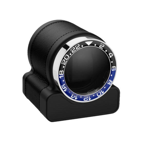 Scatola del Tempo Rotor One Sport Black and Blue Watch Winder