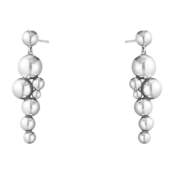 Georg Jensen Moonlight Grapes Sterling Silver Drop Earrings