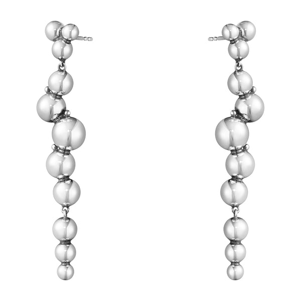 Georg Jensen Moonlight Grapes Sterling Silver Drop Earrings