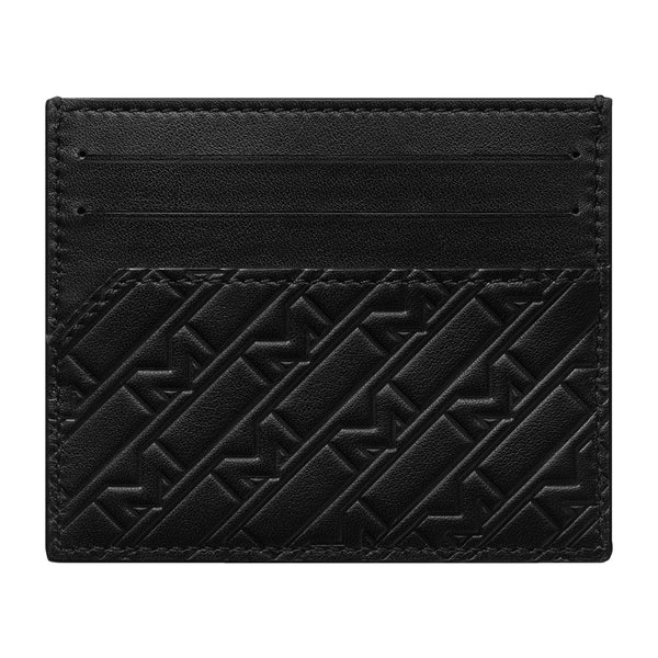 Montblanc M_Gram 4810 Black Calfskin Leather Six Credit Card Pocket Holder