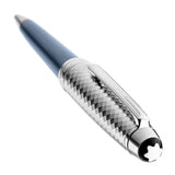 Montblanc Meisterstück Glacier Doue Platinum Coated Blue Precious Resin Ballpoint Pen