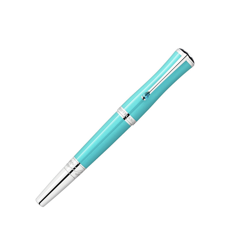 Montblanc Muses Maria Callas Turquoise Precious Resin Special Edition Fountain Pen (Medium Nib)