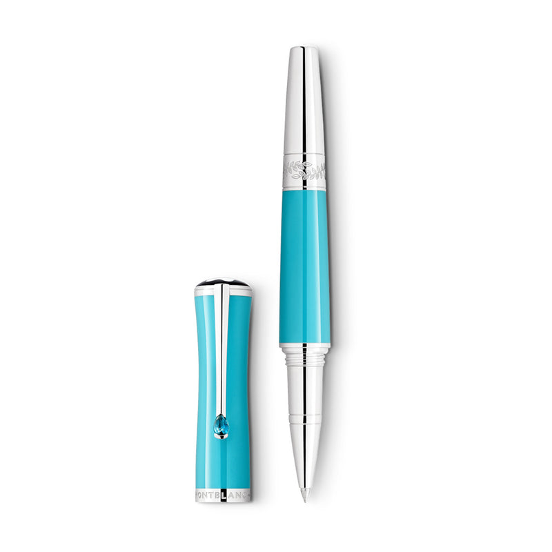 Montblanc Muses Maria Callas Turquoise Precious Resin Special Edition Rollerball Pen