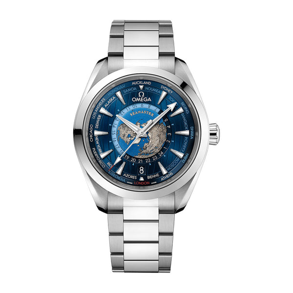 Omega Seamaster Aqua Terra 150M Worldtimer Steel