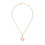 Chopard Happy Hearts 18ct Rose Gold Pink Opal and Diamond Pendant and Chain