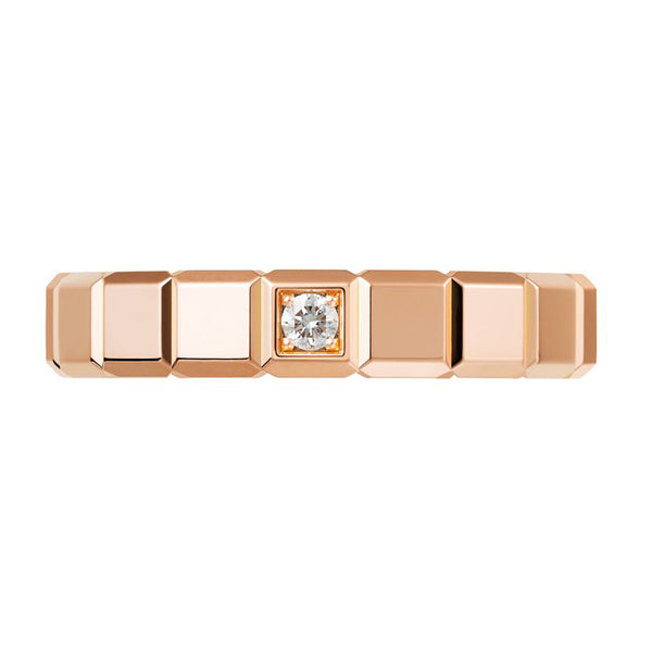 Chopard Ice Cube 18ct Rose Gold Diamond Ring