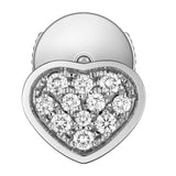 Chopard My Happy Hearts 18ct White Gold Diamond Stud Earring (Singular)