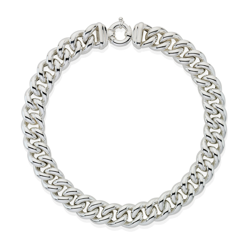 Sterling Silver Curb Link Necklace