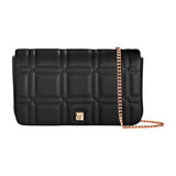 Chopard Ice Cube Black Embossed Calfskin Leather Mini Chain Bag