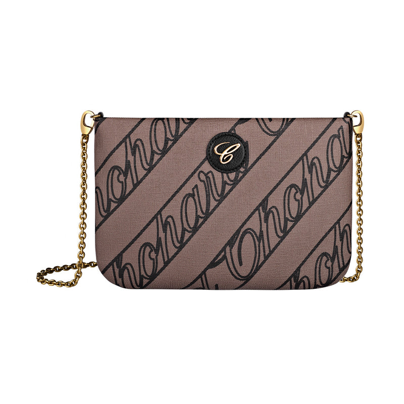 Chopard Chopardissimo Brown Canvas Mini Pouch