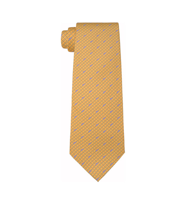 Chopard Gran Turismo Yellow and Light Purple Silk Twill Tie