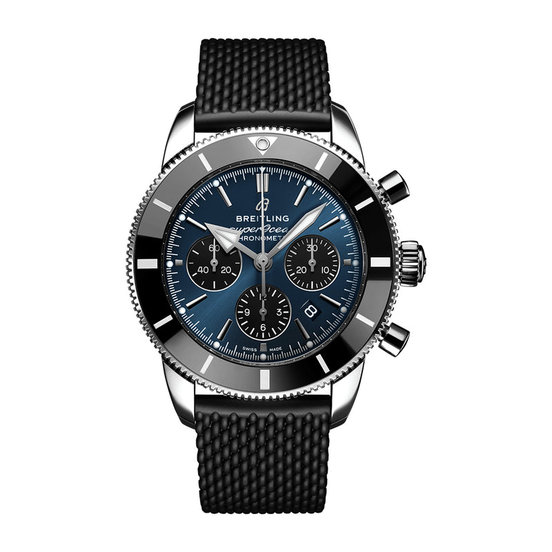 Breitling superocean discount 44 black steel